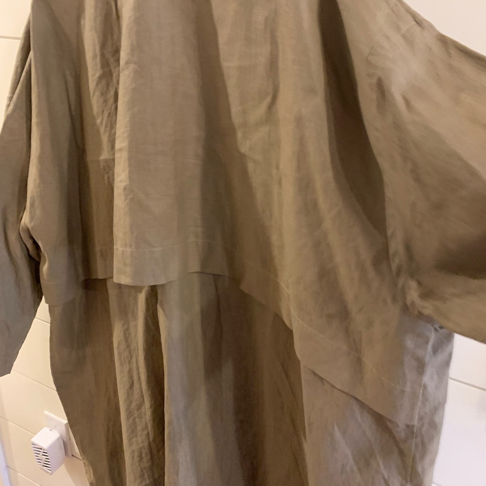 Eskandar Neiman Marcus Exclusive Linen A-line Swing Coat